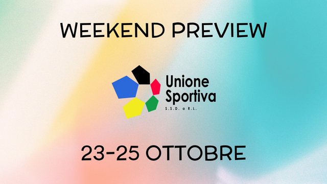 Weekend preview Unione Sportiva: partite di pallavolo dal 23 al 25 ottobre 2026
